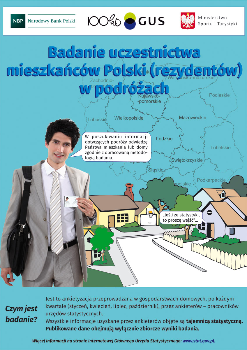 Badanie reprezentacyjne dotyczące uczestnictwa mieszkańców Polski w podróżach
