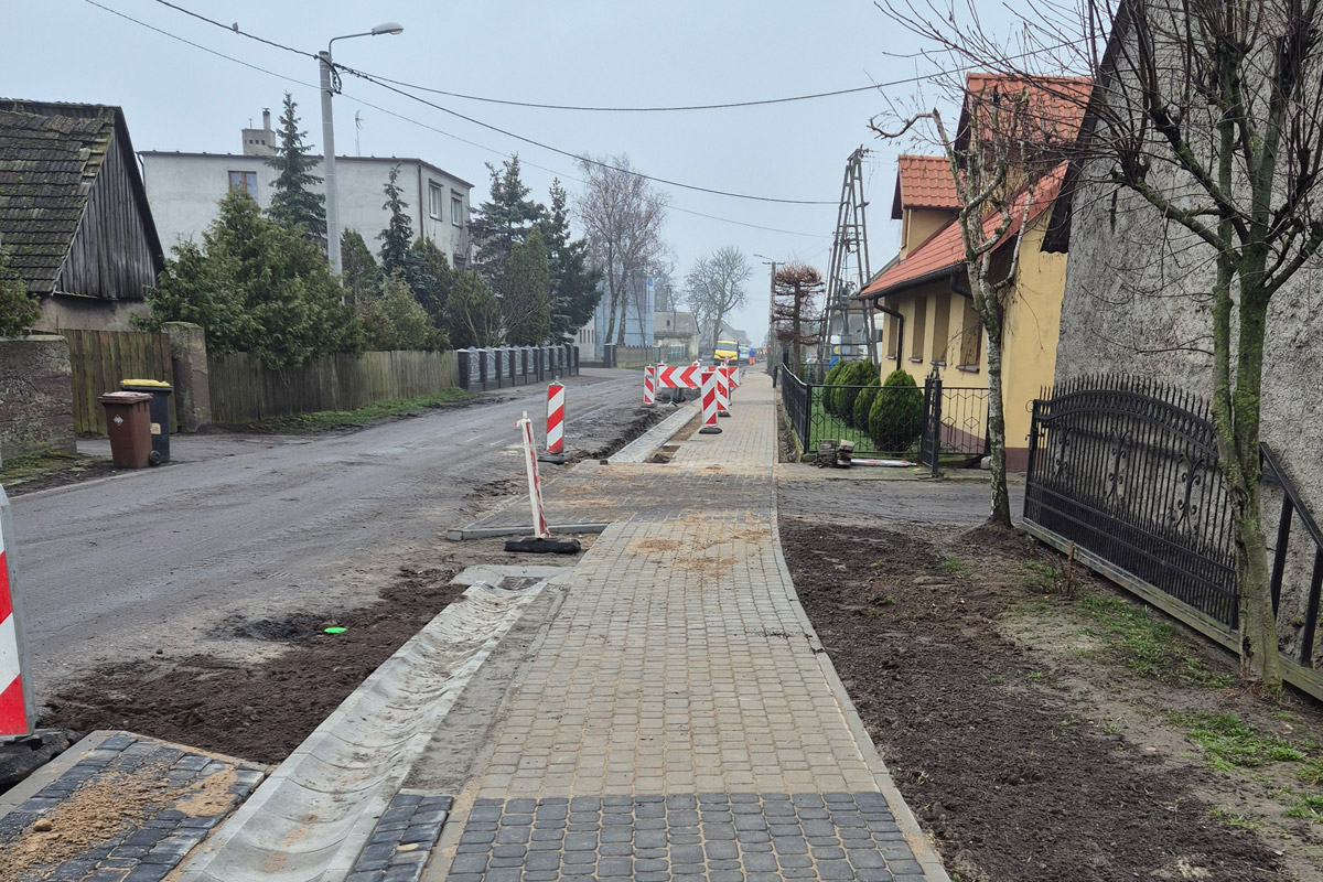 „Poprawa bezpieczeństwa niechronionych uczestników ruchu na drodze gminnej w miejscowości Mąkownica, gm. Witkowo”