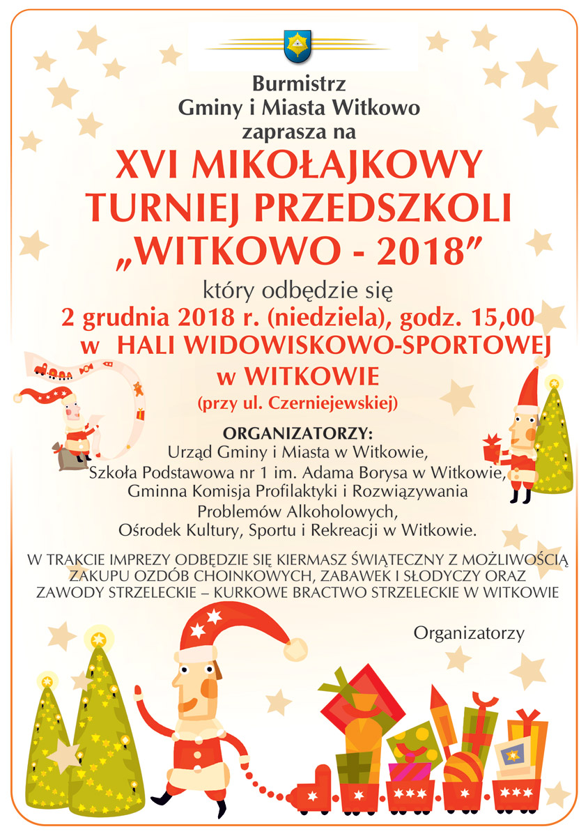 XVI Mikołajkowy Turniej Przedszkoli „Witkowo - 2018”
