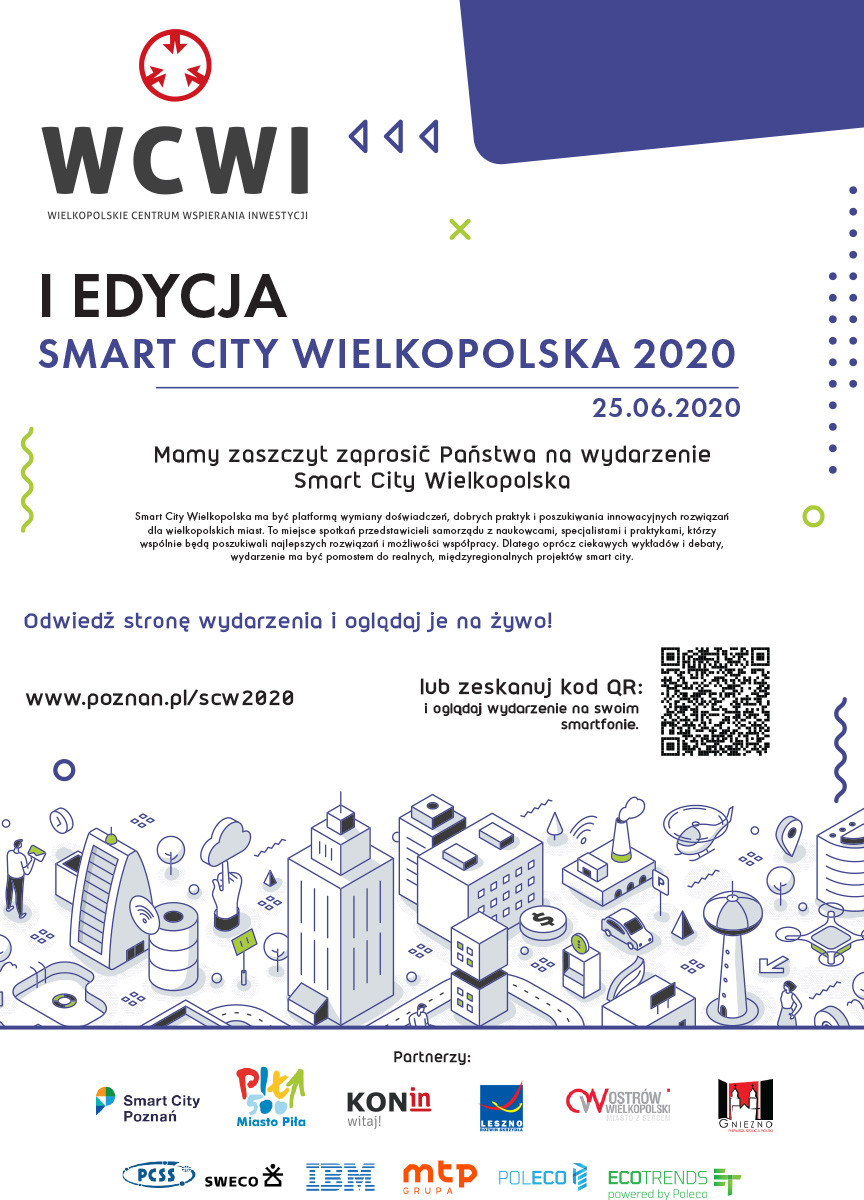 Zaproszenie Smart City Wielkopolska 2020
