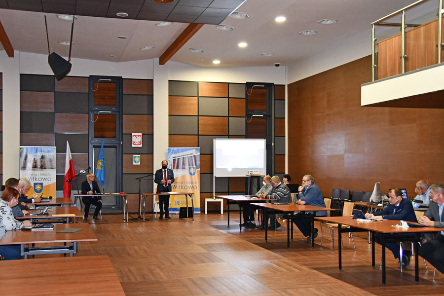 Zdjęcie z sesji Rady Miejskiej w Witkowie