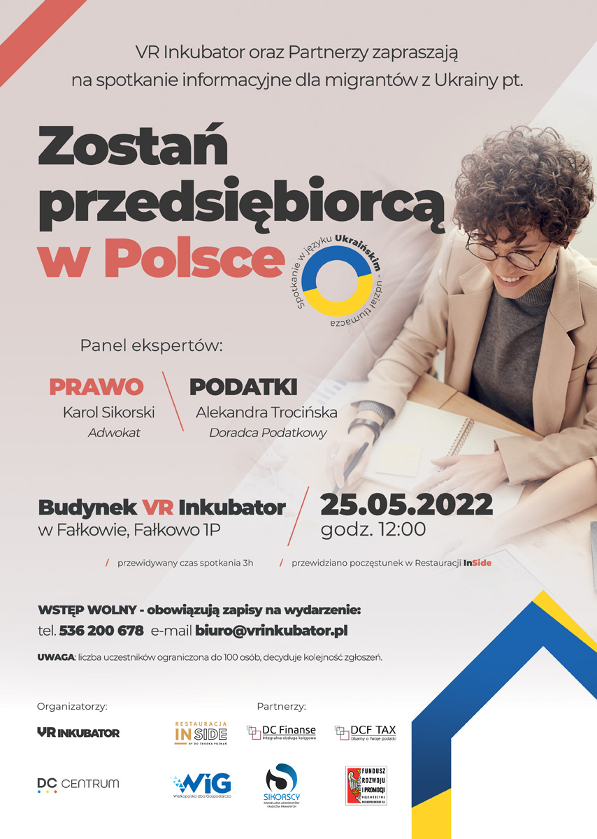 Zostań przedsiębiorcą w polsce - spotkanie dla obywateli ukrainy